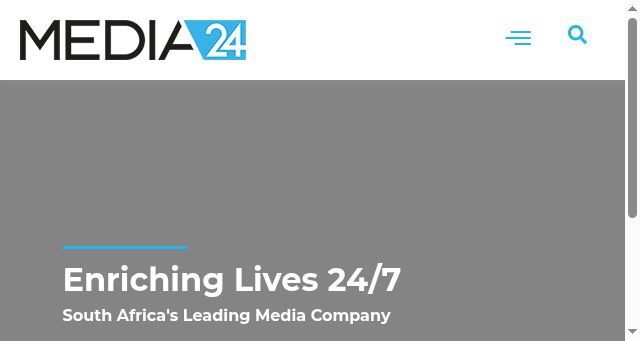 Screenshot of media24.com