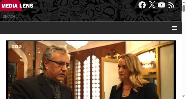 Screenshot of medialens.org