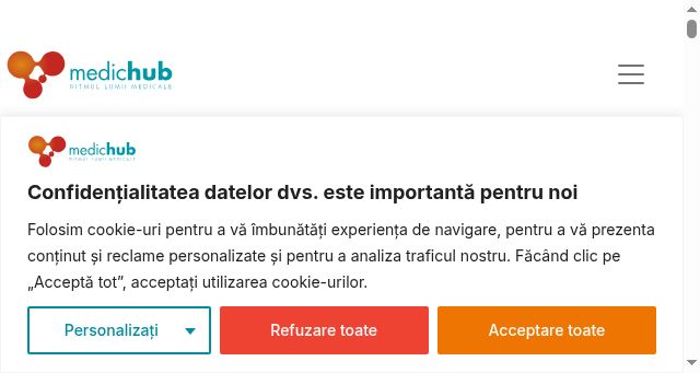 Screenshot of medichub.ro