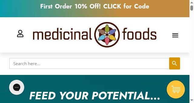 Screenshot of medicinal-foods.com