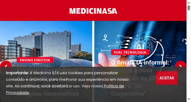 Screenshot of medicinasa.com.br