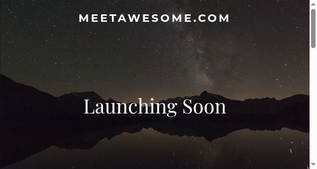 Screenshot of meetawesome.com