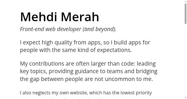 Screenshot of mehdi.cc