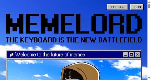 Screenshot of memelord.com
