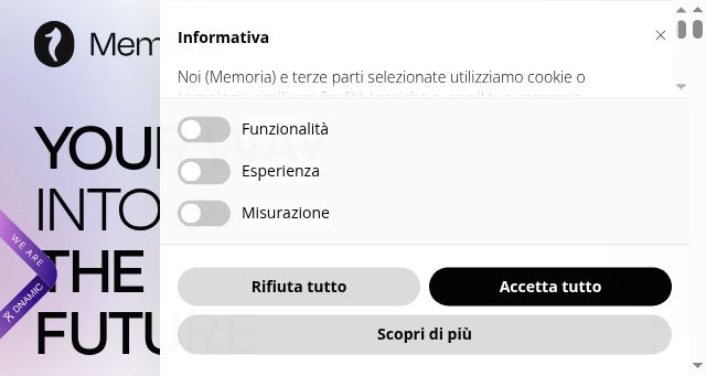 Screenshot of memor-ia.it