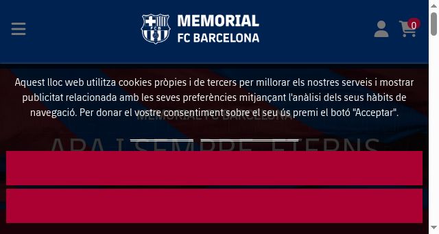 Screenshot of memorialfcbarcelona.com