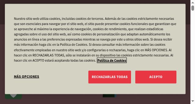 Screenshot of menarini.es