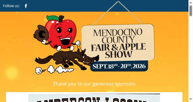 Screenshot of mendocountyfair.com