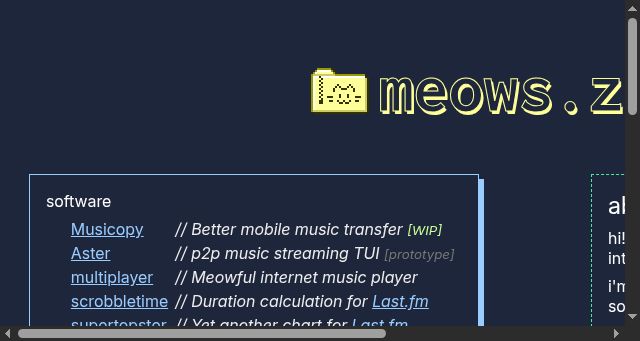 Screenshot of meows.zip