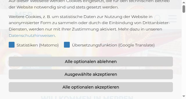 Screenshot of meppen.de