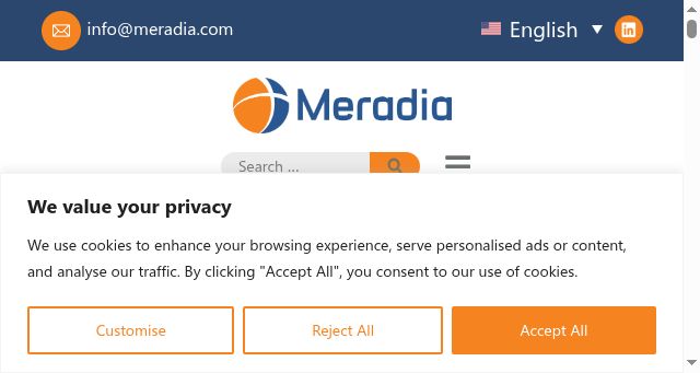 Screenshot of meradia.com