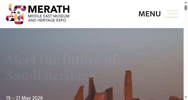 Screenshot of merathexpo.com