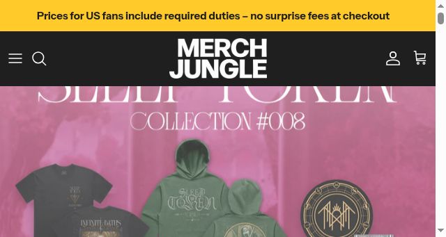 Screenshot of merchjungle.com