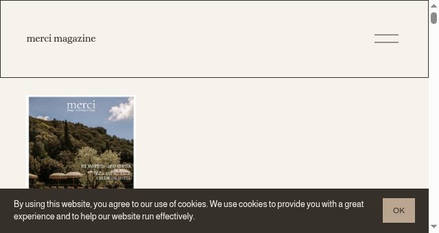 Screenshot of merci-magazine.com