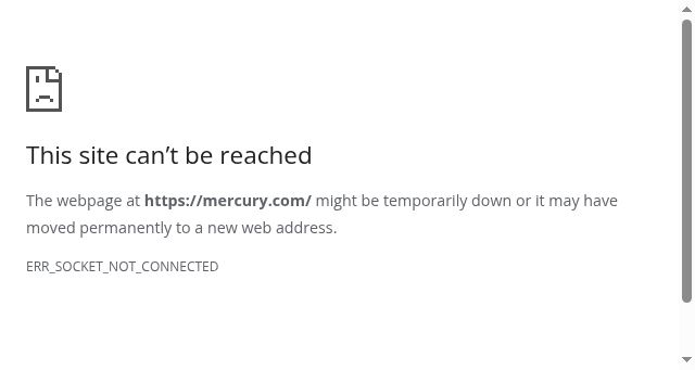 Screenshot of mercury.com