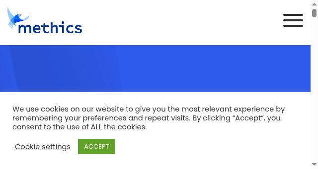Screenshot of methics.fi