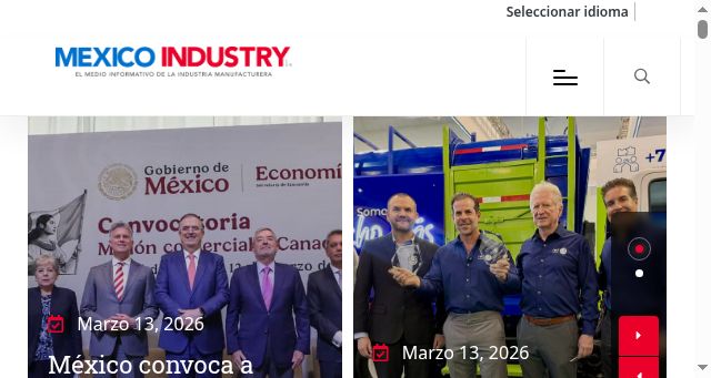 Screenshot of mexicoindustry.com