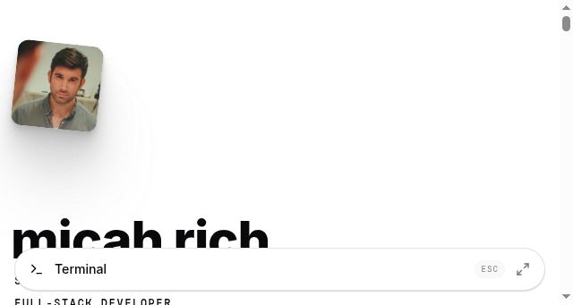 Screenshot of micah.sh