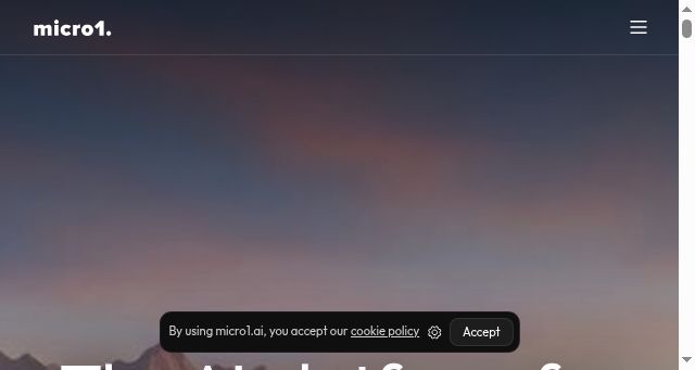 Screenshot of micro1.ai