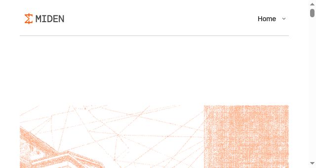 Screenshot of miden.xyz