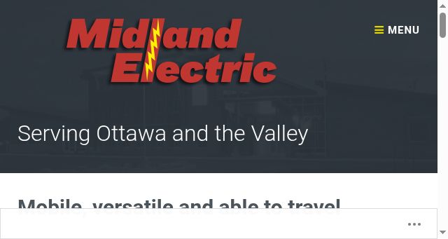 Screenshot of midlandelectricottawavalley.com