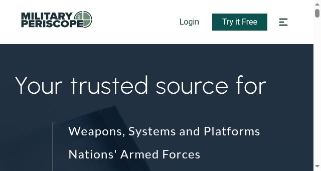 Screenshot of militaryperiscope.com