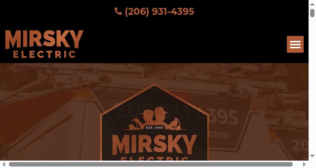 Screenshot of mirskyelectric.com