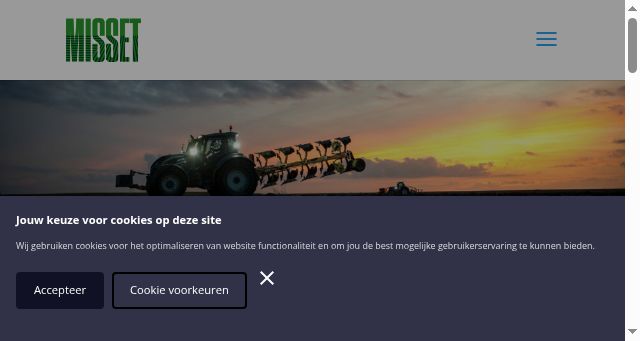 Screenshot of misset.com