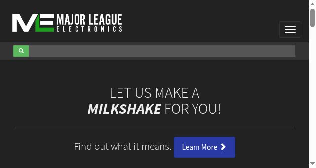 Screenshot of mlelectronics.com