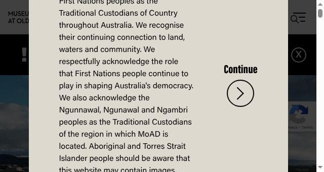 Screenshot of moadoph.gov.au