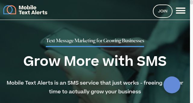 Screenshot of mobile-text-alerts.com