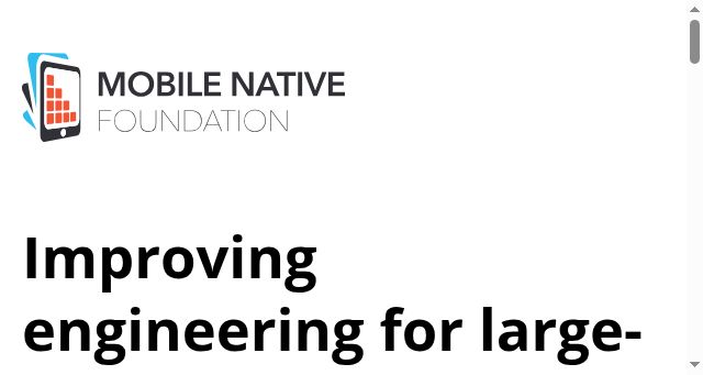 Screenshot of mobilenativefoundation.org