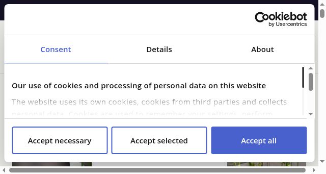 Screenshot of mobilepay.dk