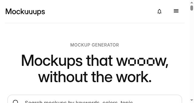 Screenshot of mockuuups.studio