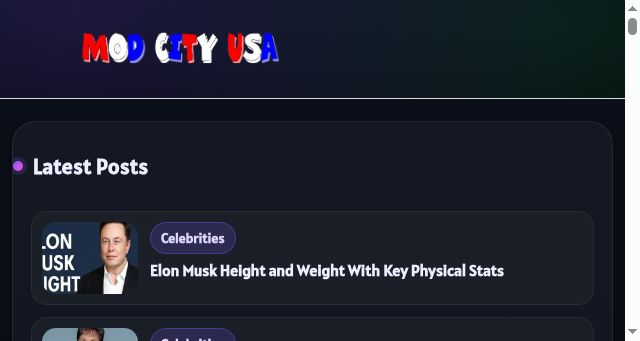 Screenshot of modcityusa.com