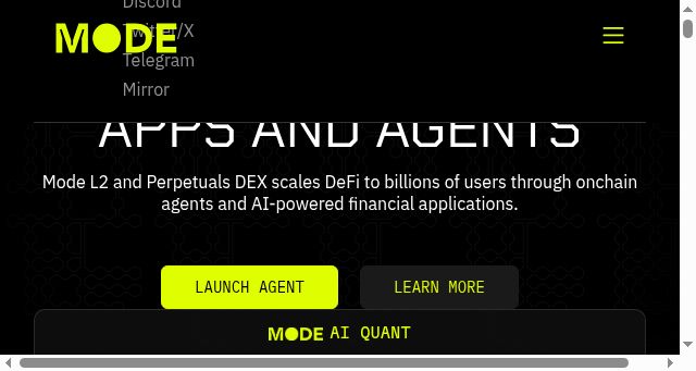 Screenshot of mode.network