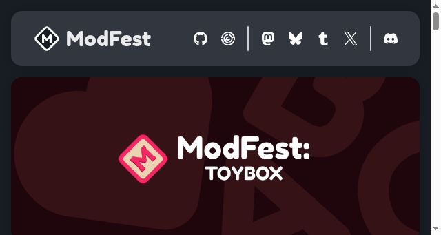 Screenshot of modfest.net