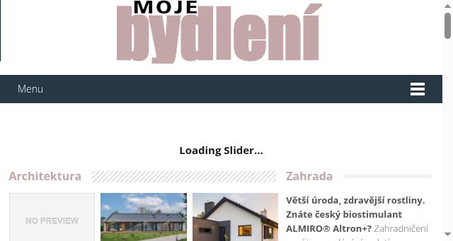 Screenshot of moje-bydleni.com