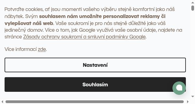 Screenshot of momenti.cz