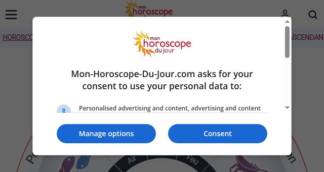 Screenshot of mon-horoscope-du-jour.com