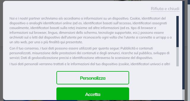 Screenshot of money.it
