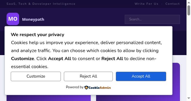 Screenshot of moneypath.co.uk