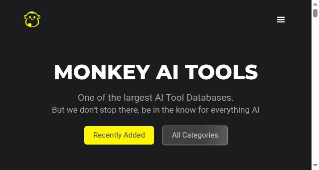 Screenshot of monkeyaitools.com
