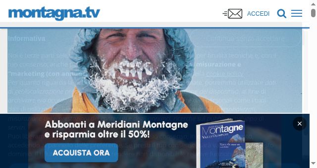 Screenshot of montagna.tv