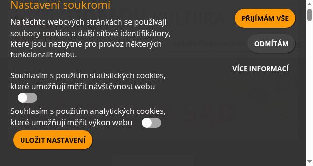 Screenshot of moravskatrebova.cz