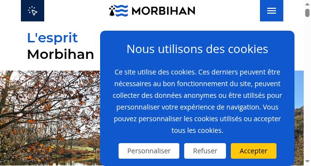 Screenshot of morbihan.fr
