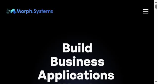 Screenshot of morph.systems