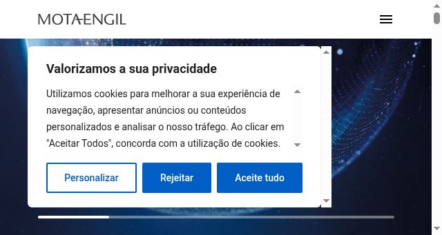 Screenshot of mota-engil.com