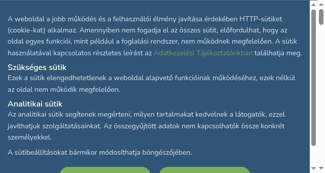 Screenshot of mozgasreceptre.hu