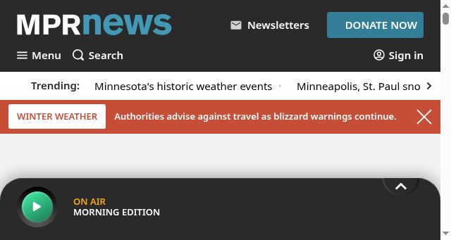 Screenshot of mprnews.org